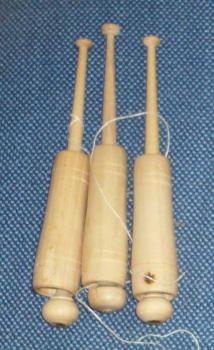 Set 3 Hülsenklöppel ca 12 cm lang