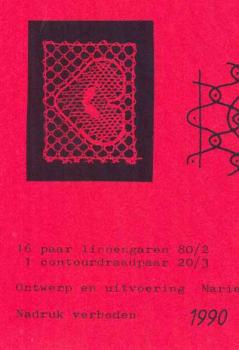 Klöppelbrief Herzen von Mariet Haarmann