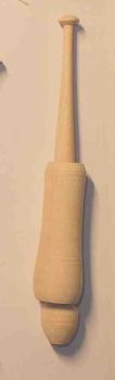 Hülsenklöppel k ca 11,7 cm lang helles Holz
