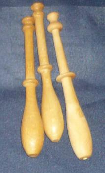 Set 3 Le Puy Klöppel ca 10,3 cm lang