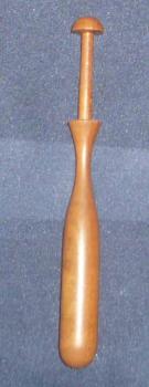 Klöppel ca 11,6 cm lang dunkleres Holz