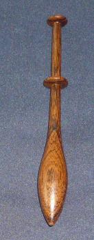 Klöppel ca 11,9 cm lang -dunkles Holz