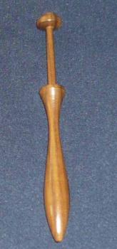 Dänischer Klöppel ca 10,2 cm dunkles Holz