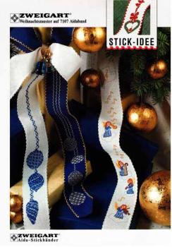 Zweigart Weihnachtsmuster auf 7107 Aidaband
