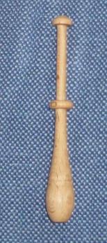 Klöppel ca 11,5cm lang helles Holz