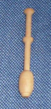 Klöppel ca 9,1 cm lang helles Holz