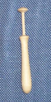 Klöppel ca 10,4 cm lang helles Holz
