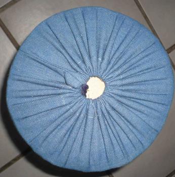 Preview: Klöppelrolle blau ca 33 cm breit