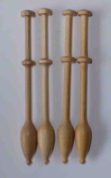 Flandrischer Klöppel ca 10,5 cm helles Holz