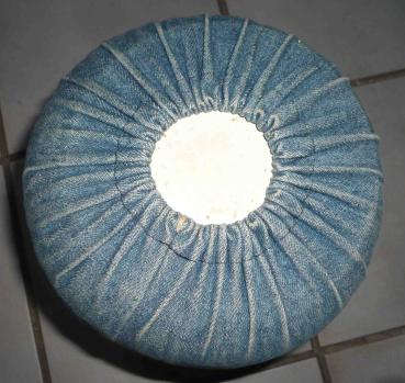 Preview: Klöppelrolle blau ca 36 cm breit