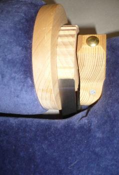 Preview: Finnischen Klöppelbrett mit Rolle blau