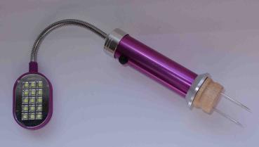 Kleine Lampe mit LEDs zum aufstecken