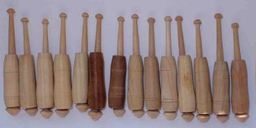 Set 14 Hülsenklöppel - ca 11 cm lang