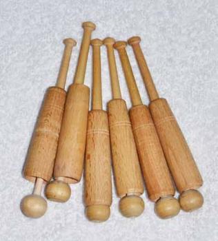 Set 6 Hülsenklöppel 12,5 cm