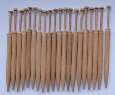 Set 20 Honitonklöppel ca 9,8 cm lang helles Holz