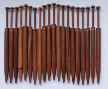 Set 20 Honitonklöppel ca 9,8 cm lang dunkle Hölzer