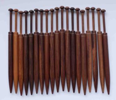 Set 20 Honitonklöppel ca 9,8 cm lang dunkle Hölzer