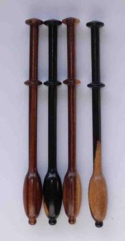 Set 5 Bincheklöppel ca 9,6 cm verschiedene Edelhölzer