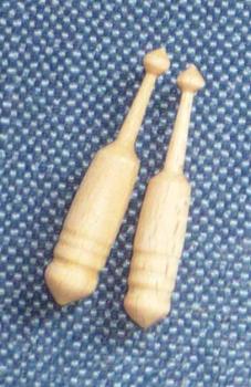 Paar Miniklöppel ca. 4,9 cm