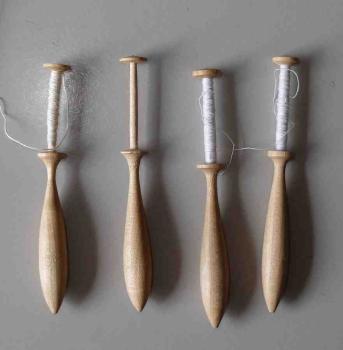 Set 4 dänische Klöppel  ca 10 cm lang