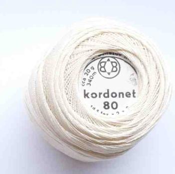 Kordonet Häkelgarn 80 20 Gramm ecru