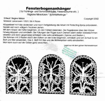 KB Regine Melzer 3 Fensterbogenanhänger (Schmetterlinge)