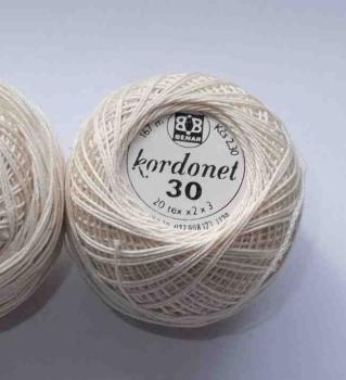 Benar Kordonet 30 Creme  20 tex x2x3   20 Gramm/167 m