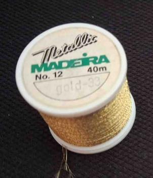 Madeira Metallic Nr. 12 gold Nr. 33 40 Meter