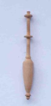 Miniklöppel ca 3,3 cm lang helles Holz