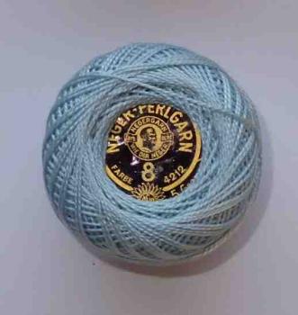 Neger-Perlgarn 8 Col 4212 hellblau 5 Gramm