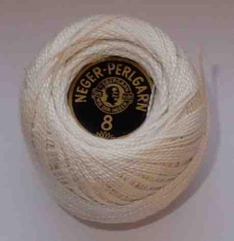 Neger-Perlgarn 8 Col creme 5 Gramm