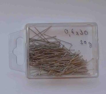 Stecknadeln 30 x 0,6 mm 20 Gramm