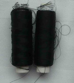 Set 2 Rollen schwarze Seide für Barjac von B + F