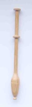 Feiner flandrischer Klöppel ca 9,6 cm lang helles Holz