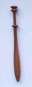 Schweizer Klöppel ca 10 cm lang dunkles Holz