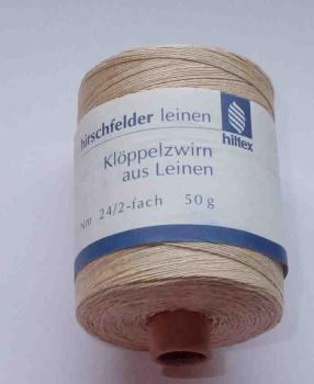 Hirschfelder Leinen Nm 24/2 ecru 50 Gramm