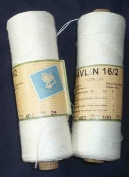Vävlin 16/2 Farbe 600 je 100 Gramm ca 480 Meter Leinengarn