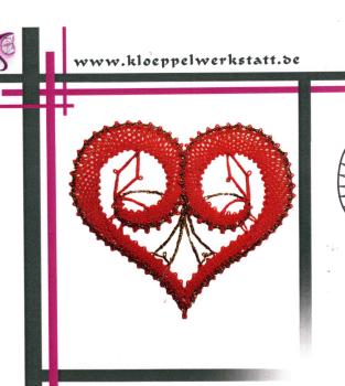 KB Herz W - 0055-7 von Chemnitzer Klöppelwerkstatt