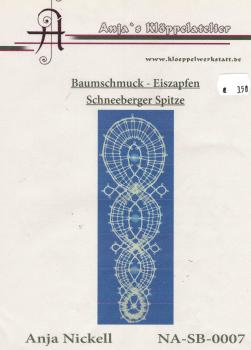KB Baumschmuck - Eiszapfen  Schneeberger Spitze von Anja Nickell