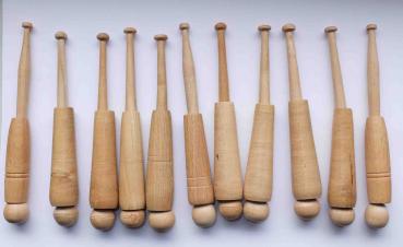 Set 14 Hülsenklöppel ca 14 cm lang