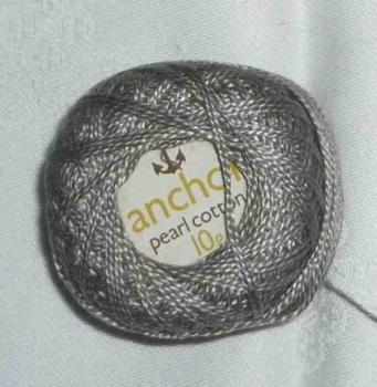 Anchor Perlgarn 10 Gramm grau