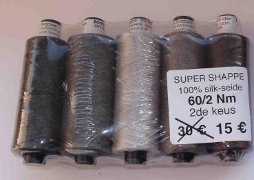 B + F Seide 60/2 Nm 5 x 500 Meter Sparpack