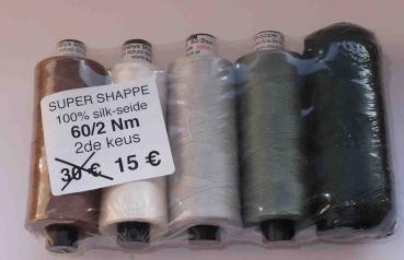 B + F Seide 60/2 Nm 5 x 500 Meter Sparpack