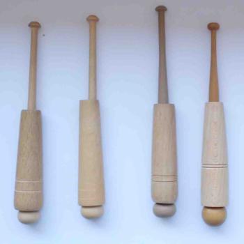 Set 4 Hülsenklöppel ca 12,8 cm lang