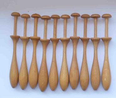 Set 12 schwedische Klöppel ca 11 cm lang