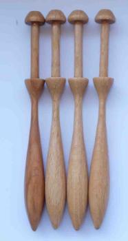 Dänischer Klöppel ca 11,2 cm lang helles Holz