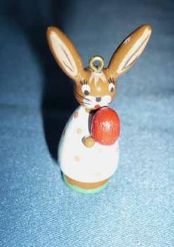 Klöppeleinhänger Hase weiß