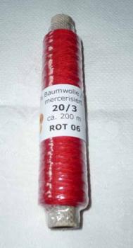 Frank´s Cotton - Thread 20/3 red 06