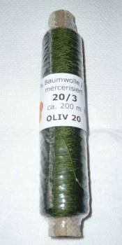 Frank´s Cotton - Thread 20/3 Oliv 20