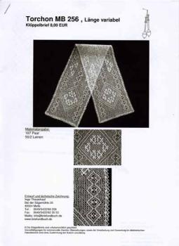 Torchon - Tablerunner - MB 256 by Inge Theuerkauf